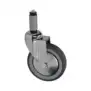 Swivel Wheel with Pin 125x30 mm – Sinkkipinnoitettu, polypropeeni Core