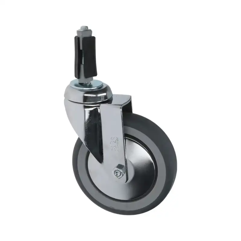 Zwenkwiel met pen 125x30 mm - Vierkante buispen 20x20 mm