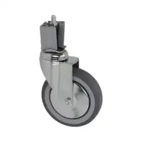 Kolečko s otáčivým kolečkem a kolíkem 125x30 mm - Trubkový kolík 40x40 mm, polypropylen Jádro