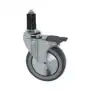 Zanussi Swivel Wheel with Pin and Brake 125x30 mm – For Trolley, Table, Sink