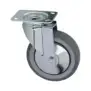Zanussi Swivel Wheel with Plate 125x30 mm – Polypropylene Core, 100 kg Load