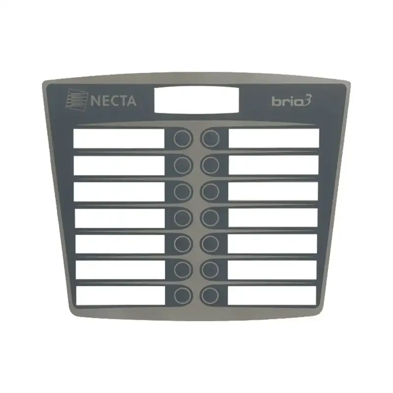 Panneau de sélection Brio 3 Gris | Fabriqué en Italie | Distributeur automatique Necta & Lavazza