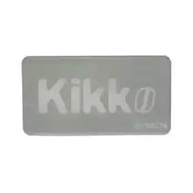 Zelfklevende plaat Kikko logo 112x61 mm voor Lavazza, Necta Kikko.