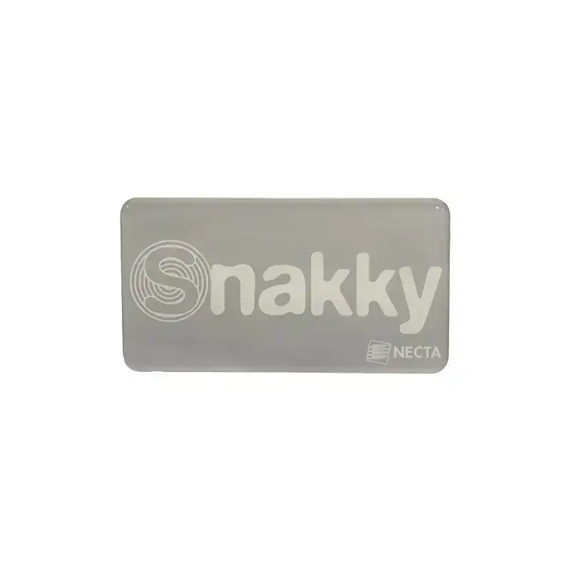 لوحة لاصقة بشعار Snakky بحجم 112x61 ملم لآلة بيع Necta Snakky