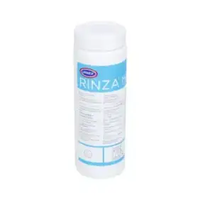 Czyścik do spieniania mleka Urnex Rinza, 120 tabletek po 4 g, zatwierdzony przez NSF.