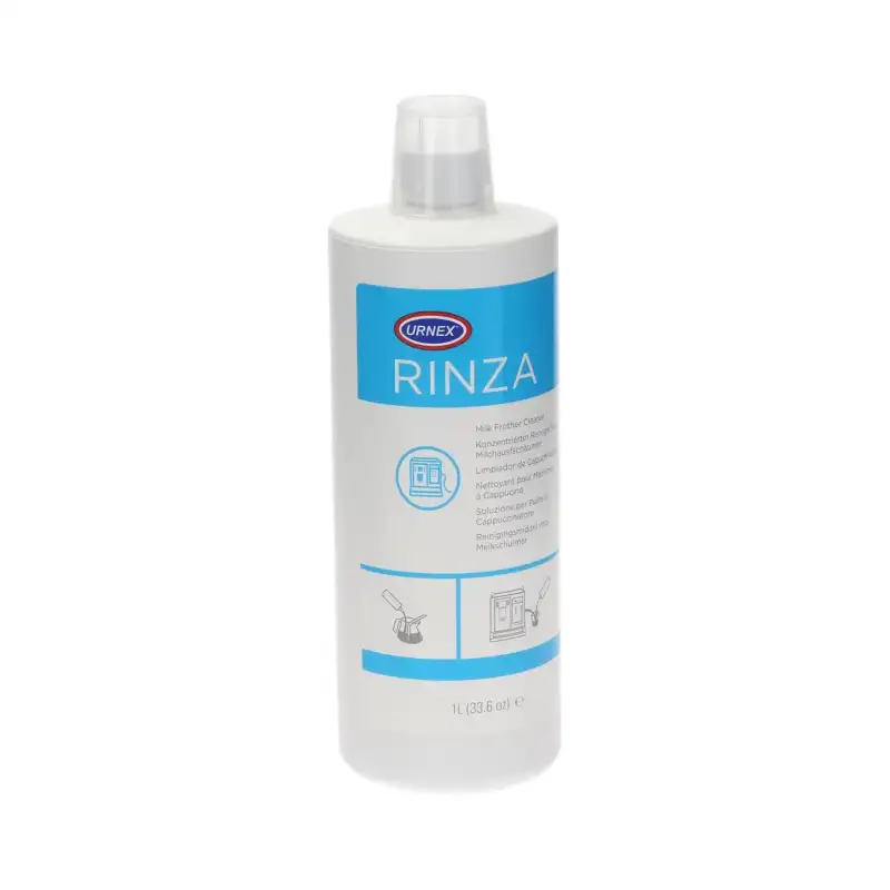 Detergente para espumador de leche Urnex Rinza de 1L fabricado en EE. UU.
