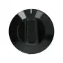 Black knob ø 50 mm D-shaped 6x4.6 mm for Pizza Group, Zanolli, Sirman