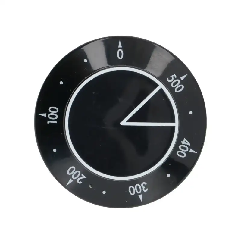 Botão preto de 58 mm de diâmetro, 0-500°C, para forno de pizza do grupo Pizza Group OEM S73FN55004.