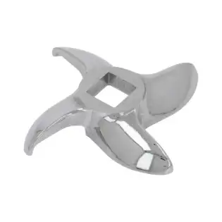 Couteau pour hachoir à viande en acier inoxydable | Ø 73 mm | Compatible avec Fama, Angelo Po, Sirman et Zanussi