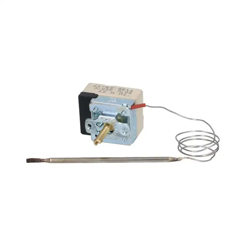 Single-Phase Thermostat 50-300°C | D-Shaped Pin 6x4.6 mm | Fama Fry Top, Hot Plate, Toaster Compatibility