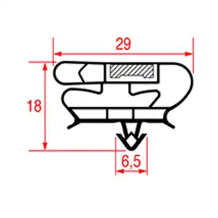Magnetic Gasket Coldline 647x430 mm – OEM G60436065601 – Italy