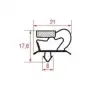 Snap-In Gasket 615x410 mm Magnetic Grey | Refrigerated Equipment Spare Part
