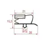 Guarnizione Coreco Snap-In 390x370 mm Grigia Magnetica | Ricambio per apparecchiature refrigerate