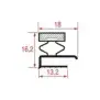 Middle Edged Gasket 600x425 mm Magnetic Grey | Italian Quality Spare Part