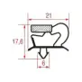 Einrastdichtung 625x400 mm Magnetgrau | Hergestellt in Italien