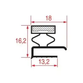 Middle-Edged Gasket 2004 – 2000 mm | Grey | Made in Italy