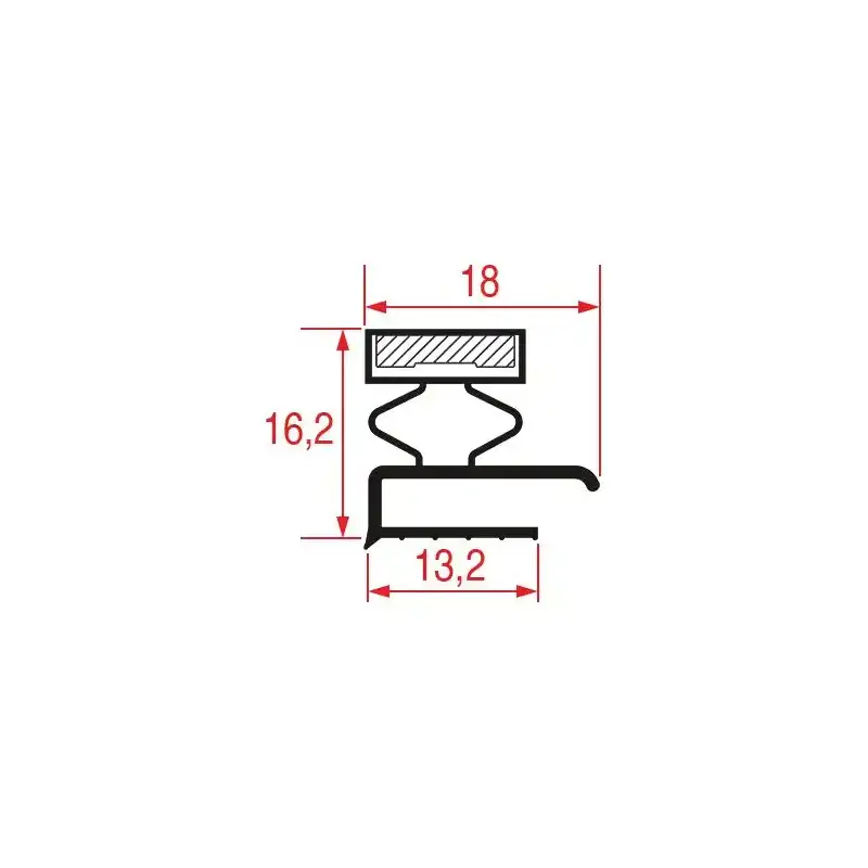 ミドルエッジドガスケット 2004 - 2000mm | グレー | イタリア製