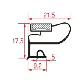 Middle-Edged Gasket 424x302 mm | Magnetic White | Dexion