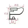 Middle-Edged Gasket 424x302 mm | Magnetic White | Dexion