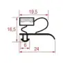 Snap-In Gasket 1003 | 2000 mm Grey | Magnetic | Made in Italy