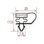 Snap-In Gasket 1022 | 2000 mm Grey | Magnetic | Made in Italy