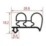 Snap-In Gasket 1028 | 2200 mm Grey | Non-Magnetic | Made in Italy