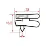 Junta encajable 1715x575 mm para Marco Mondial Framec