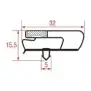Snap-In Gasket 590x390 mm CORECO – Magnetic Grey