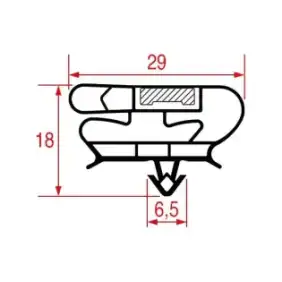 Snap-In Gasket 590x393 mm 安吉洛·波（ANGELO PO）- 磁灰