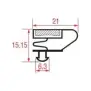 Snap-In Gasket 620x420 mm – Profile 1006 Grey – Made in Italy