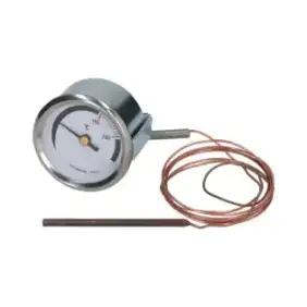 Teletermometr biały ø 52 mm 0-250°C - Wyprodukowany we Włoszech - Elframo & Komel