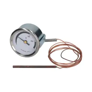 Tele-termometer hvit ø 52 mm 0-250°C – Laget i Italia – Elframo & Komel