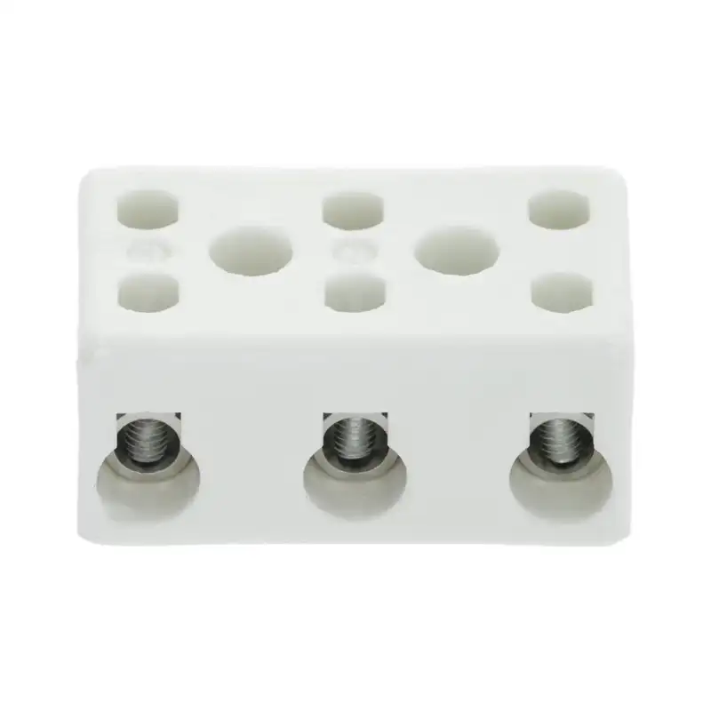 3-Pole Ceramic Terminal Block – 450V, 300°C – Made in Germany