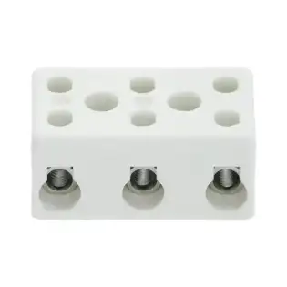 3-Pole Ceramic Terminal Block – 450V, 300°C – Made in Germany