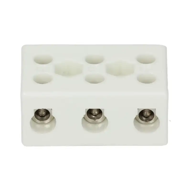 3-Pole Ceramic Terminal Block – 450V, 300°C – Made in China