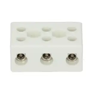 3-Pole Ceramic Terminal Block – 450V, 300°C – Made in China