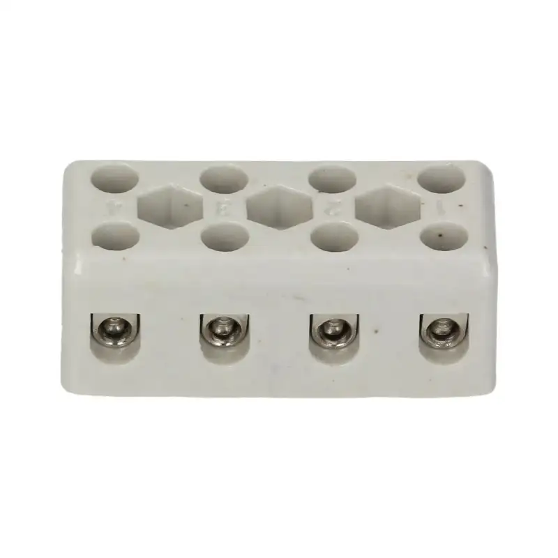 4-Pole Ceramic Terminal Block – 400V, 300°C – Made in China