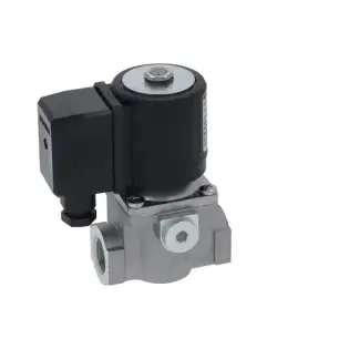 Gas solenoid valve Brahma ø 1/2" FF 230V with flow regulator for boiling pans