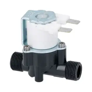 Válvula solenoide de 1 vía RPE R-Mini 411 de 180°, 230V - Hecha en Italia.