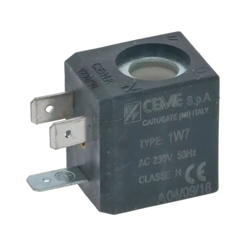 Bobina de Válvula Solenóide CEME B4 230V para Máquinas de Granizados e Bebidas Frías.