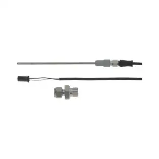 Sonda de temperatura compatível com Marzocco PT1000 - Sonda ø 3x127 mm - Fixação de 1/4" - 2 fios de 1500 mm - Substitui OEM E.1