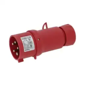 Three-Phase Plug + N + PE 32A 200/346-240/415V IP44 – Made in Italy