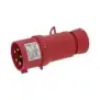 Enchufe de tres fases + N + PE 32A 200/346-240/415V IP44 - Hecho en Italia