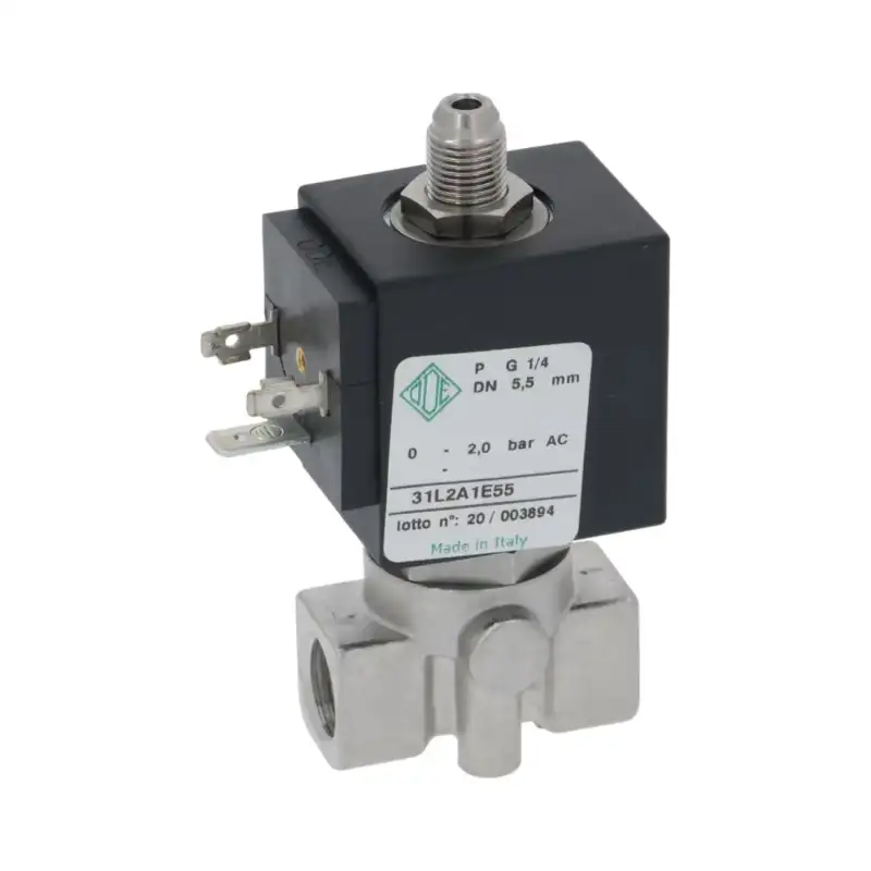 Victoria Arduino OEM 04100072 3-Wege-Magnetventil 1/4-1/4 Auslass 1/8