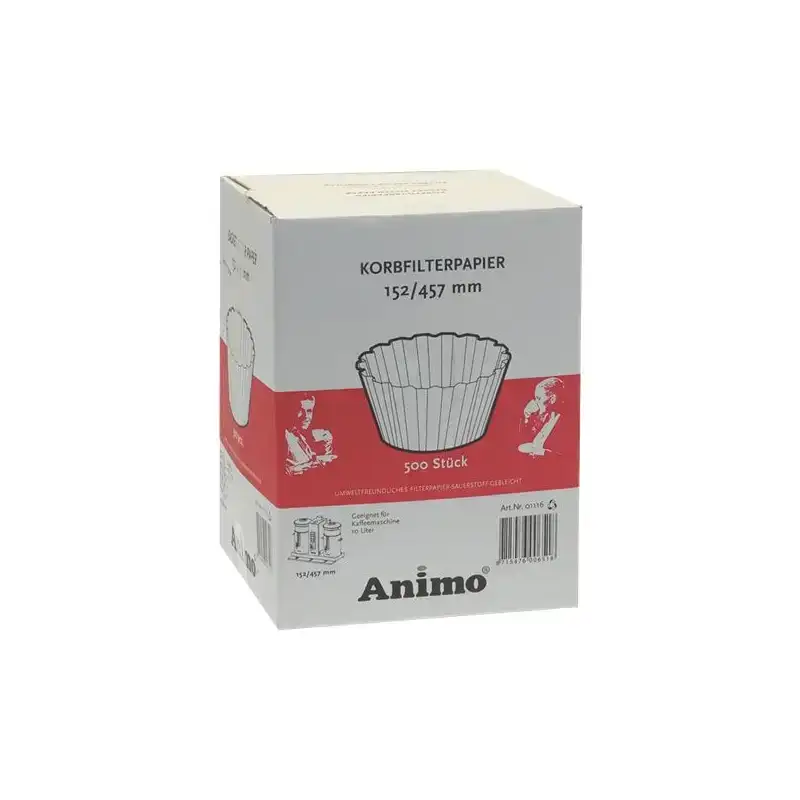 Animo OEM 01116 Basket Paper Filter Ø152/457 mm (500 pcs) – Made in USA