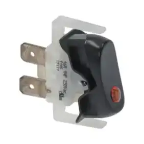 مفتاح تحويل أحادي أسود Animo OEM 02180 بقوة 16 أمبير وجهد 250 فولت - صُنع في فرنسا