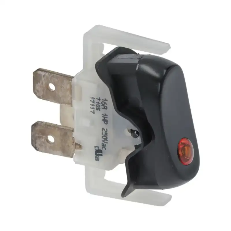 Włącznik dźwigniowy dwubiegunowy Animo OEM 02180 czarny 16A 250V - Wyprodukowany we Francji