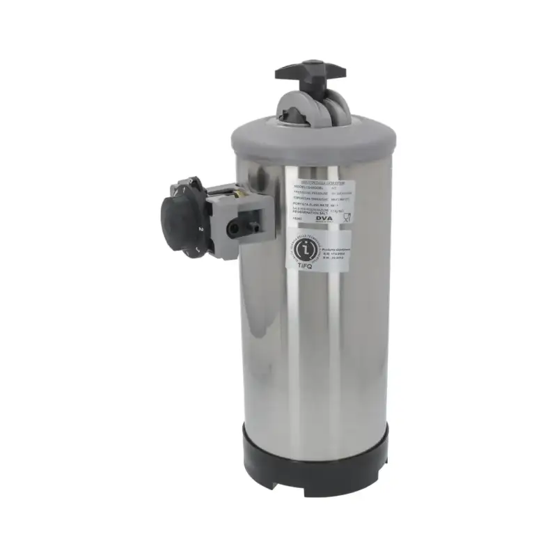 DVA 手动软水器，12升，带旁通阀。