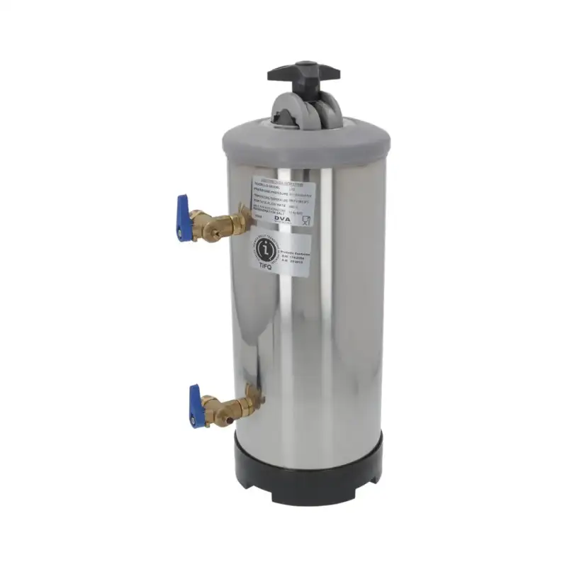 Waterontharder met handmatige bediening van 12 liter, diameter 3/4", gemaakt in Italië.