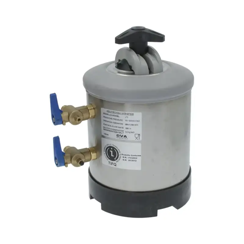 DVA manual water softener 5 L ø 3/8" – Made in Italy